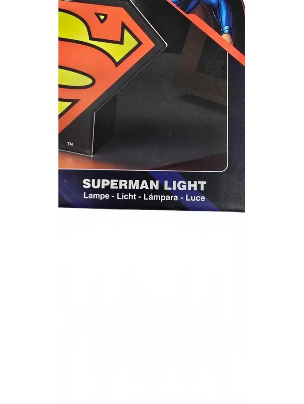 Superman Light Lamp with Iconic Logo